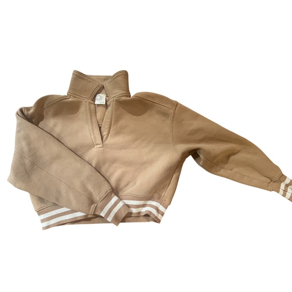Aerie Camel Cowl Neck Sweater
